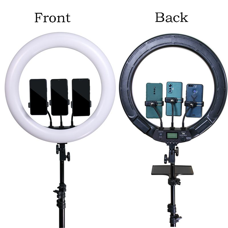 Adjustable brightness LED selfie ring light makeup vlog live stream new feature with light remote control 18\