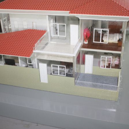 Beautiful 3D building model making /Residential home model maker