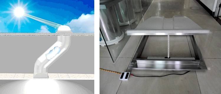 Energy Saving Power Saving  Solar Tube Skylight,  corrugated roof solar tube skylights