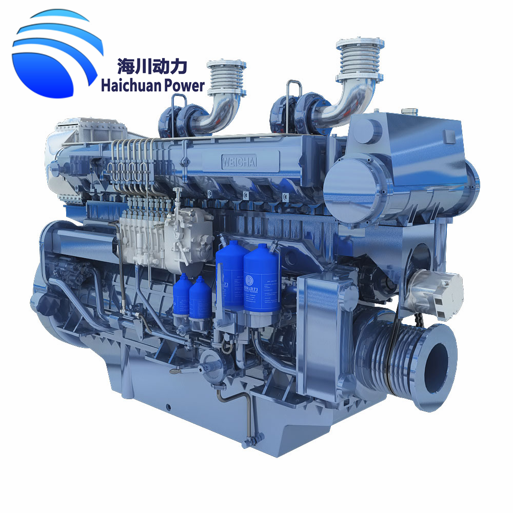 Chinese Suppliers Weichai 8 Cylinder 170 Series High Power Marine Diesel Engine With CCS Certificate