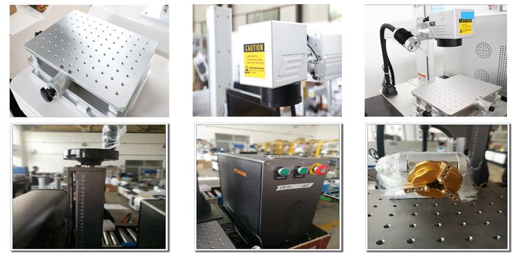 fiber laser marking color printing machine price 20w 50w Mopa or Q source