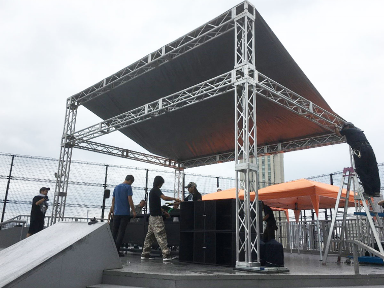 BJ event spigot truss display aluminum stage roof truss structure