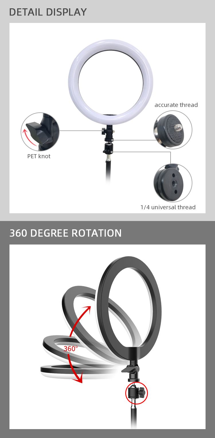 26cm ring light with stand ringlight