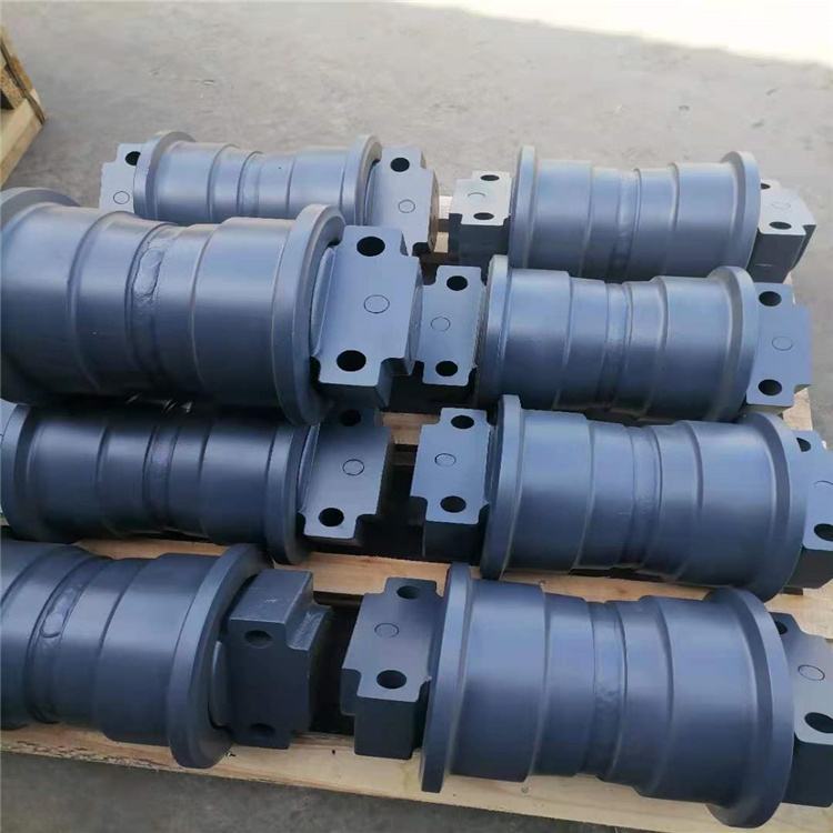 Black Wear-resisting Undercarriage Spare Part Bottom Rollers Excavator Track Roller