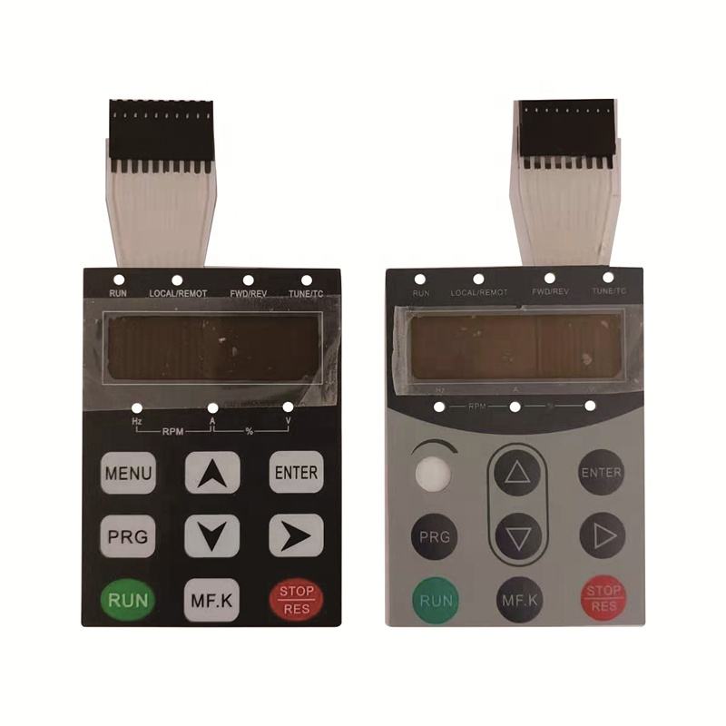 Customize silicone rubber keypad membrane switch panel for Inverter control switch