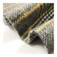 High quality double sided 80% wool  check  fabric