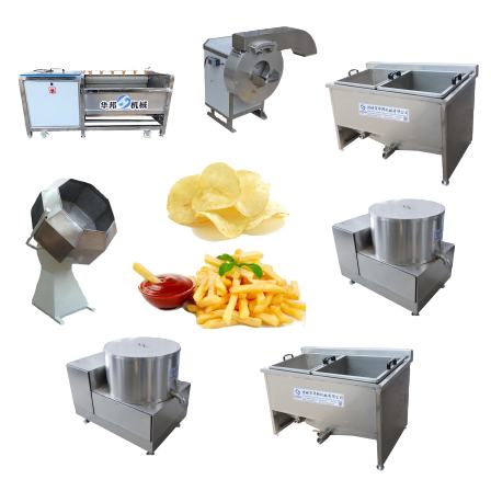 Semi Automatic Frozen French Fries Making Machine Fresh Potato Chips Production Line For Sale