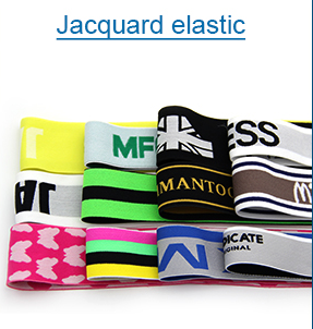 Fashion Design Custom Logo Printed 1 Inch Jacquard Elastic Band Soft Nylon Knitted Elastic Band For Men Boxer
