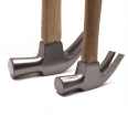 English claw hammer with wooden handle