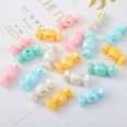 Acrylic straight hole loose beads colored highlighter candy beads diy bracelet necklace beaded material accessories