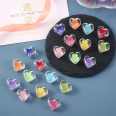 New love bead bead acrylic punching bead bead color heart-shaped loose bead diy jewelry beading accessories