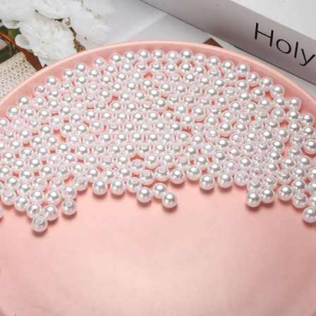 Wholesale multi - style ABS imitation pearl perforated pearl loose bead diy necklace pendant bracelet accessories