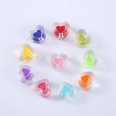 New love bead bead acrylic punching bead bead color heart-shaped loose bead diy jewelry beading accessories