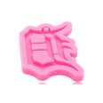 Shiny Letter form A/Love Silicone Keychain Jewellery Molds, Crafting Epoxy DIY Resin Charms Mold, Chocolate Cake Mold