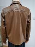 Men's PU jacket with taffeta lining       Fashionable and popular