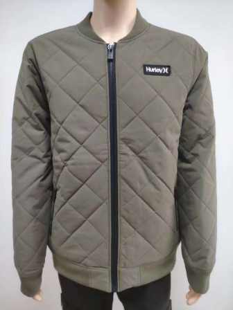Men's quilted padding jacket with taffeta lining	 Water proof and keep warm