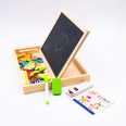 Children&#39;s educational wooden toys, graffiti puzzle black and white educational toys.