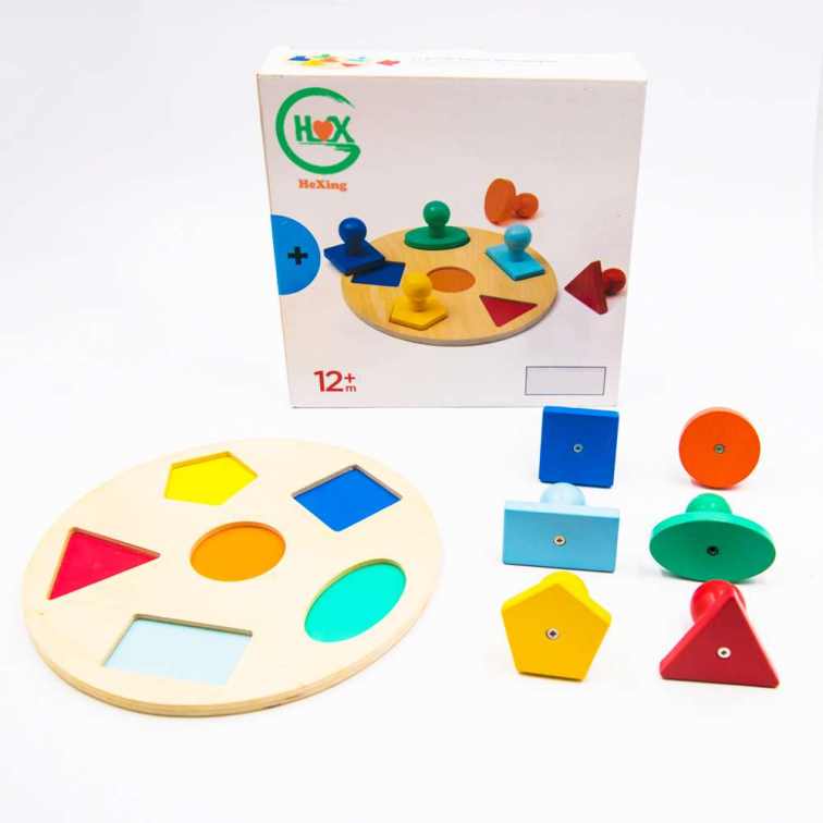 2022 Hot Selling Wooden Puzzles Kids Montessori Game Assembly Children Learning Educational Toys Wood 3d Jigsaw Puzzle