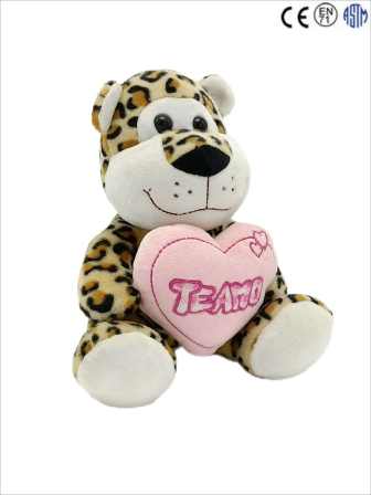 20cm tiger toy with heart