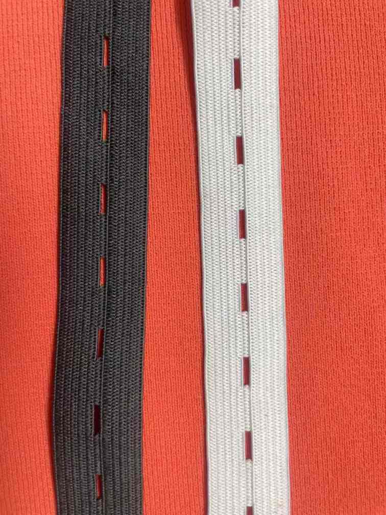 Polyester buttonhole elastic