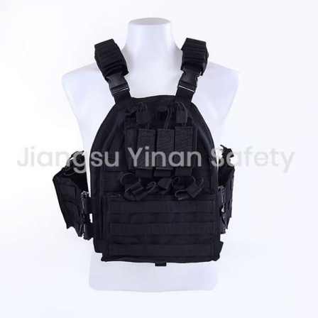 black protective vest tactical