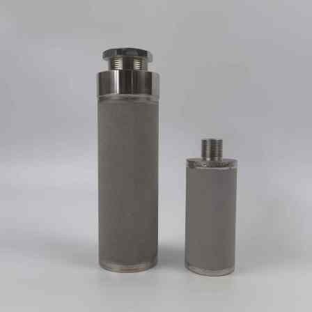 Stainless steel powder sintered filter element