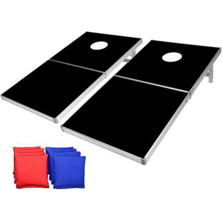 Fabo Foldable Cornhole Game Set wood board-includes 2 boards, 8 bean bags,traval case Customization