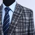 Plaid vintage suit overcoat
