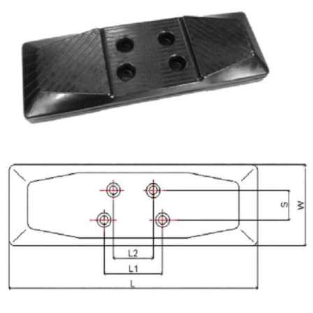 Chain-on Rubber Pad CT-450