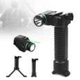 Retractable 6-9 Inches Bipod w/ Green Laser & Flash Light